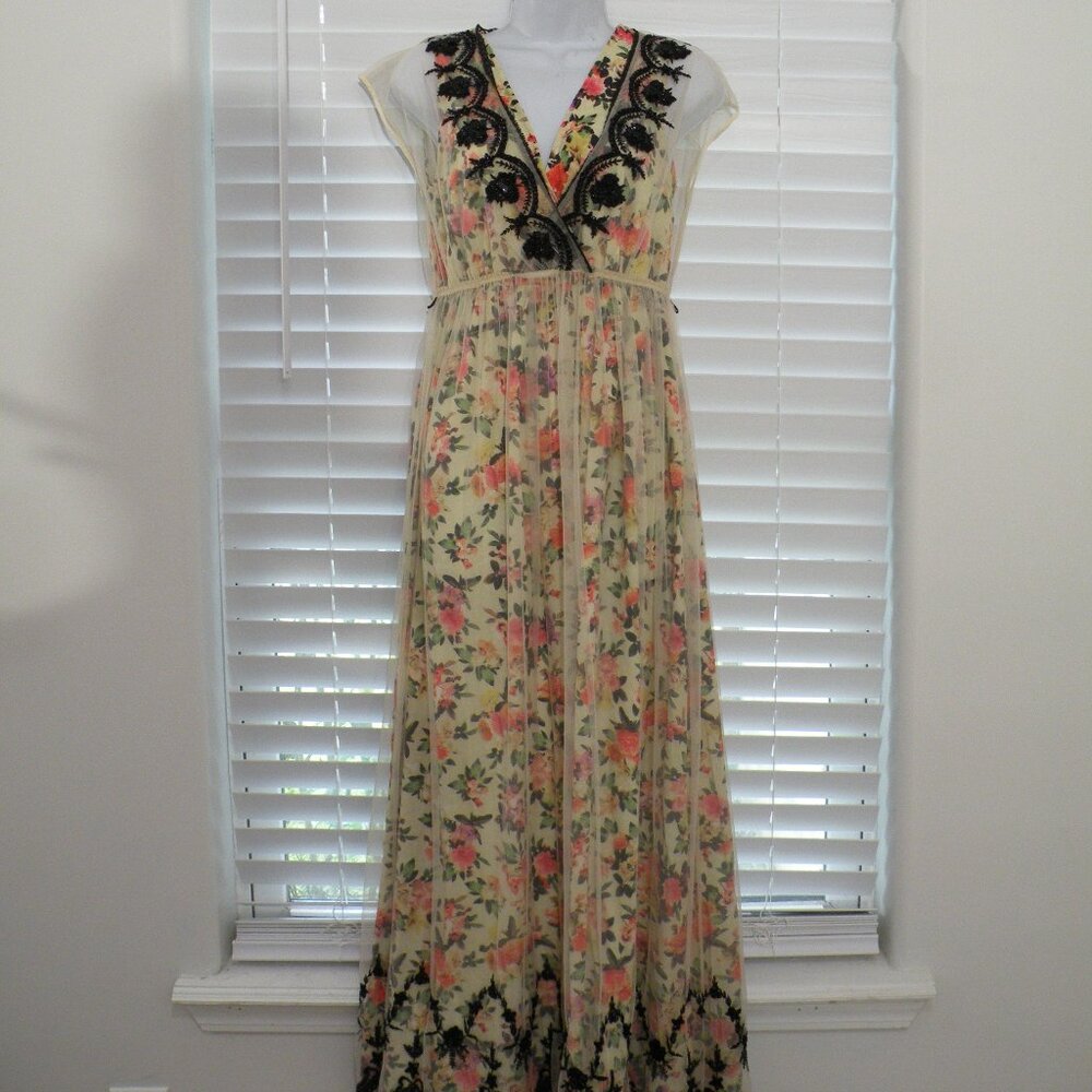 Vineet Bahl_size 6_used_long floral dress